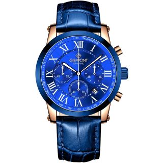 Giewont Chronograph Sapphire Men's Watch GW6260-A5 / Copper Blue (GW6260-A5)