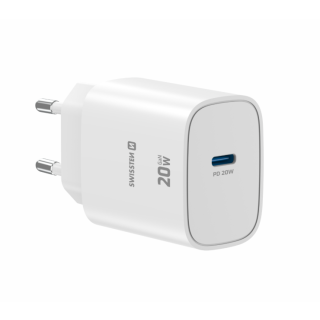 Swissten Edge Travel Charger USB-C GaN 20W White (22071711)