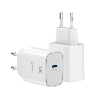 Swissten Edge Travel Charger USB-C GaN 20W White (22071711)