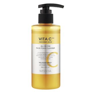 MISSHA Vita C Plus All In One Pack Foam Cleanser 200ml (8809747956210)