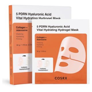 COSRX 5 PDRN Hyaluronic Acid Vital Hydrating Hydrogel Mask 34g × 3pcs (8800311120891)