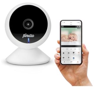 Alecto SMARTBABY5 Wi‑Fi Baby Monitor With Camera White (SMARTBABY5)