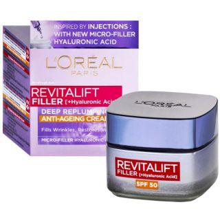 L´Oréal Paris Revitalift Filler Hyaluronic Acid Anti-Wrinkle Face Cream SPF 50 50 ml (3600523982721)