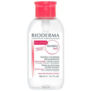 Bioderma Sensibio H2O Makeup Remover Micelle Solution Pump 500 ml (3401396991779)