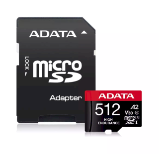 ADATA AUSDX512GUI3V30SHA2‑RA1 MicroSDXC Class 10 Memory Card 512GB (AUSDX512GUI3V30SHA2-RA1)