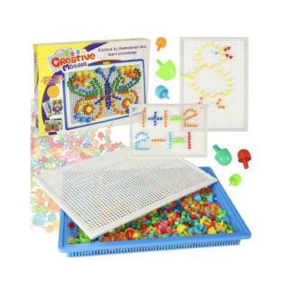 RoGer Interactive Peg Puzzle Set “Mushrooms” 296pcs (5903039710955)