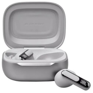 JBL Live Beam 3 TWS Wireless Earbuds (JBLLIVEBEAM3SIL)