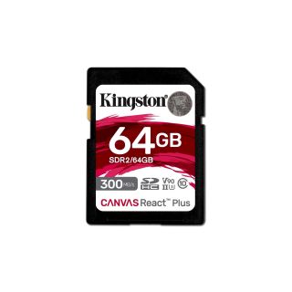 Kingston Canvas React Plus 300/260 UHS-II U3 Memory Card 64GB (SDR2/64GB)