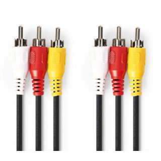 Nedis RCA - RCA Video Cable 1.5m (CVGL24300BK15)