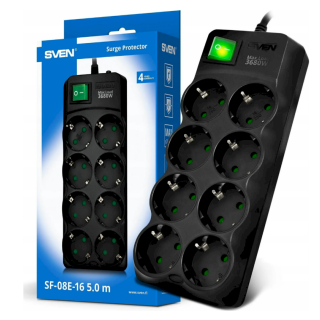 SVEN SF-08E-16 Power strip 8 sockets (SV-021610)