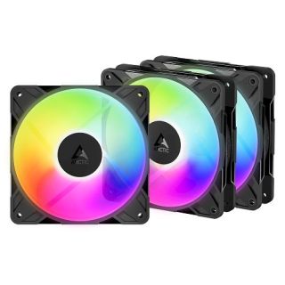ARCTIC P12 PRO Reverse PWM PST A-RGB High-Performance Fans 120mm 4-pin 3 pcs - black (ACFAN00333A)