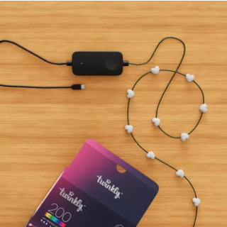 Twinkly Candies Hearts Smart LED Lamp String 12m USB-C (TWKH200RGB-G)