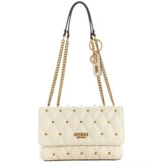 Guess Triana Women’s Crossbody Bag Ivory 26x16x9cm (7617076222095)