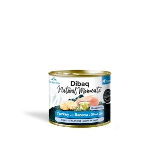 Dibaq Natural Moments DOG PUPPY TURKEY WITH BANANA 190g