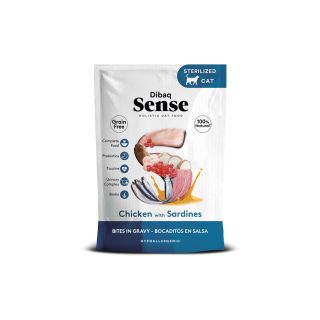 Dibaq Sense CAT Bites Chicken & Sardine (sterilised) 100g