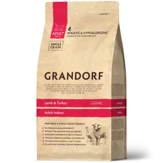 Grandorf Cat - Lamb & Turkey - Adult Indoor - 400g