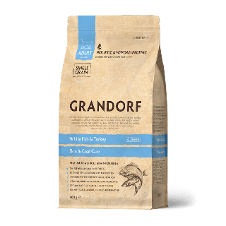 Grandorf Cat - White Fish - Adult Skin&Care - 400g