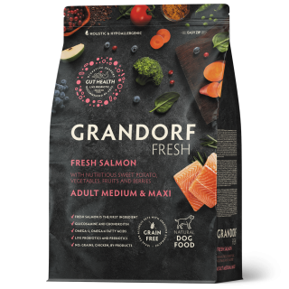 Grandorf Fresh Värske Lõhefilee ja Bataat keskmistele ja suurtele koertele 1kg