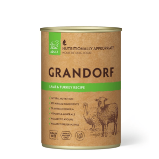 Grandorf Lamba- ja Kalkuniliha konserv koertele 400g (min. tellimus 6tk)