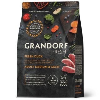 Grandorf Fresh Värske Pardiliha ja Bataat keskmist ja suurt kasvu koertele 1kg