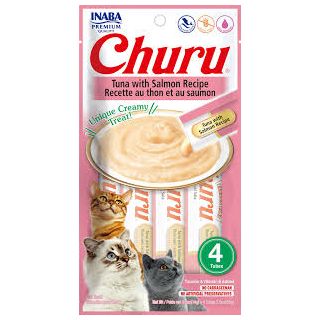 CHURU CAT- Tuna with Salmon Recipe (14gr.x 4 TUBES) 56gr.