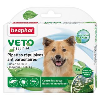 BEAPHAR-Veto SpotOn Dogs 15-30kg N3 peletustilgad putukate vastu