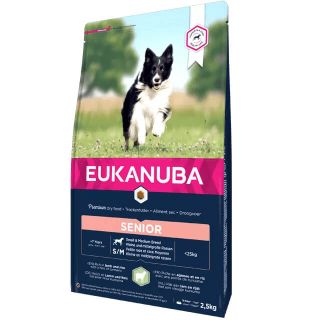 EUKANUBA Kuiv Koeratoit Seenioridele Väikesed ja Keskmised Tõud Lambaliha ja Riis 2.5KG