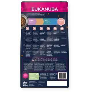 EUKANUBA Kuiv Koeratoit Seenioridele Väikesed ja Keskmised Tõud Lambaliha ja Riis 2.5KG