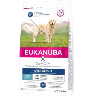 EUKANUBA Daily Care Kuiv Koeratoit Täiskasvanutele Ülekaaluline / Steriliseeritud Kõik Tõud Kanalihaga 2.5KG