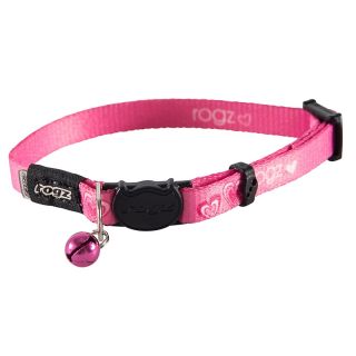 Cat collar KiddyCat Pink Hearts 20-31cm/11mm