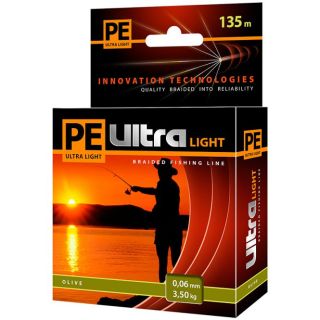 Kalastusnöör Aqua PE Ultra Light Olive 0,06mm 135m