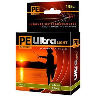 Kalastusnöör Aqua PE Ultra Light Olive 0,14mm 135m