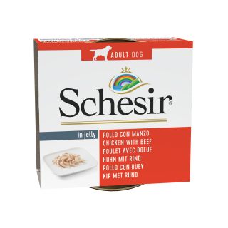 Schesir Dog koerakonserv kana- ja loomalihaga, 150g