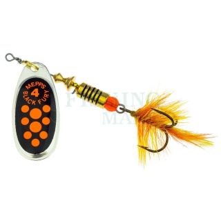 Mepps BLACK FURY MOUCHE-4 8,0g Silver/Orange Dots