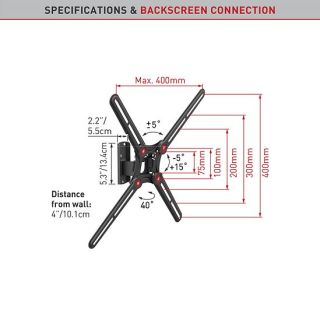 Seinakinnitus BARKAN BM320 (13"-65")