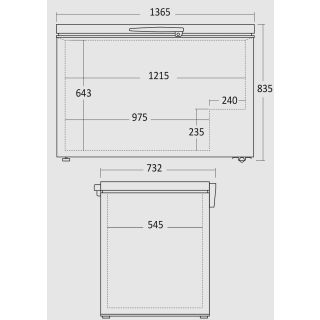 Sügavkülmkirst Scandomestic CF400WE