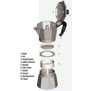 Espressokann Bialetti Moka express 3 tassile 0001162