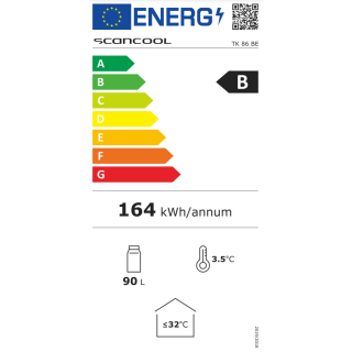 Tünn-külmik Scandomestic TK86BE