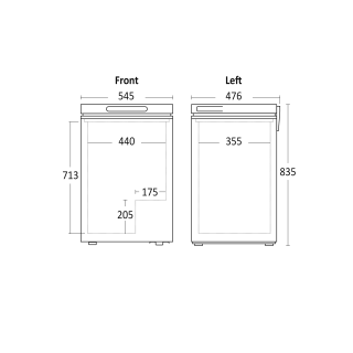 Sügavkülmkirst Scandomestic CF100WD