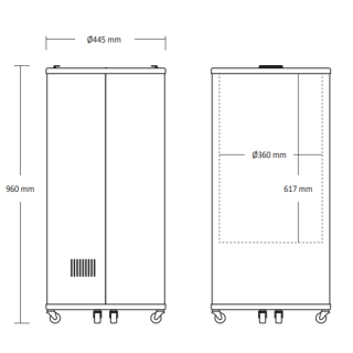 Tünn-külmik Scandomestic TK66BE, must