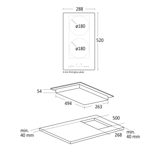 Induktsioonplaat Scandomestic HOI30P1FLEX