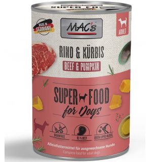 MAC's konserv koerale VEISELIHA (93%) ja KÕRVITSAGA teraviljavaba 800gr