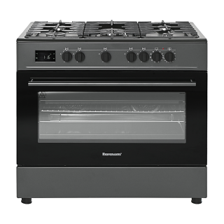 Gaasipliit elektriahjuga Ravanson KWGEK90 Chef Modern black