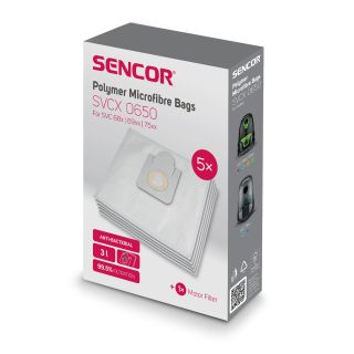 Tolmukott SVC68XX (5tk + mikrofilter) Sencor SVCX0650