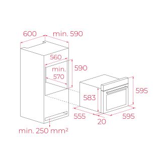 Integreeritav ahi Teka HCB 6370 P SS