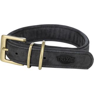 Kaelarihm Pure, nahk, M–L: 39–46 cm/35 mm, must