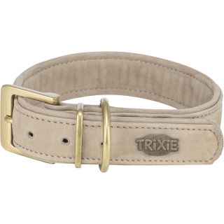 Kaelarihm Pure, nahk, L–XL: 52–63 cm/40 mm, helehall