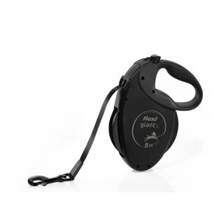 Jalutusrihm flexi Giant Black Edition L 8m Lint must