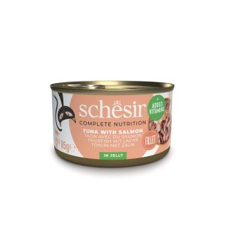 Schesir Complete Nutrition tuunikala lõhega tarretises 85g kassikonserv