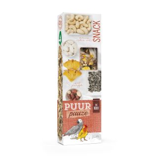 Maius suurtele papagoidele PUUR Sticks Ananass/Maapähkel 140g